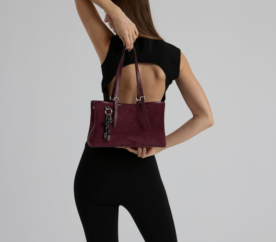 Eva Suede Dark Cherry