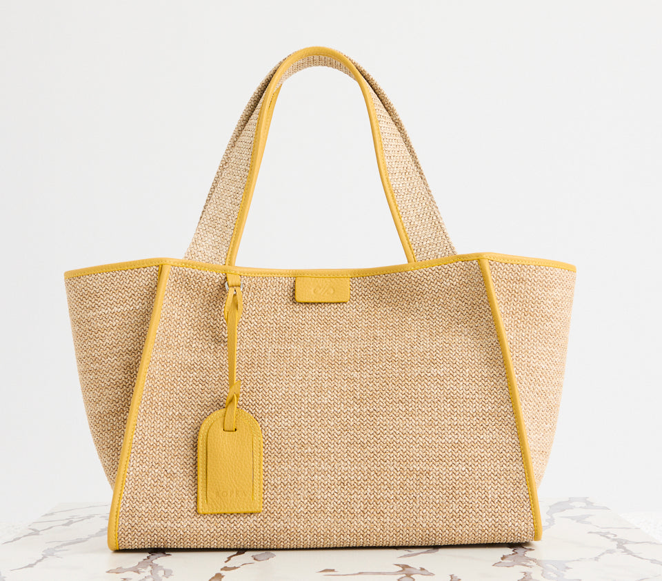 Holly Tote Straw Yellow