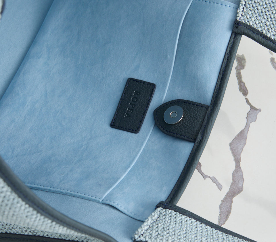 Holly Tote Straw Navy