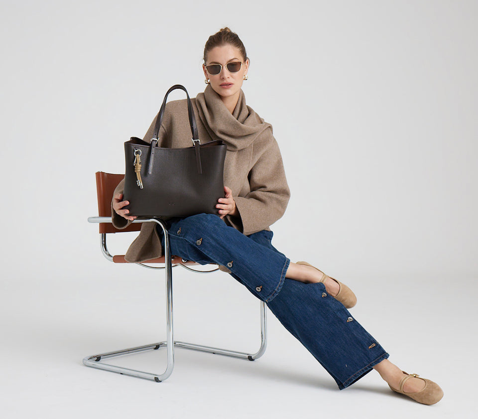 Ella Tote Dark Chocolate