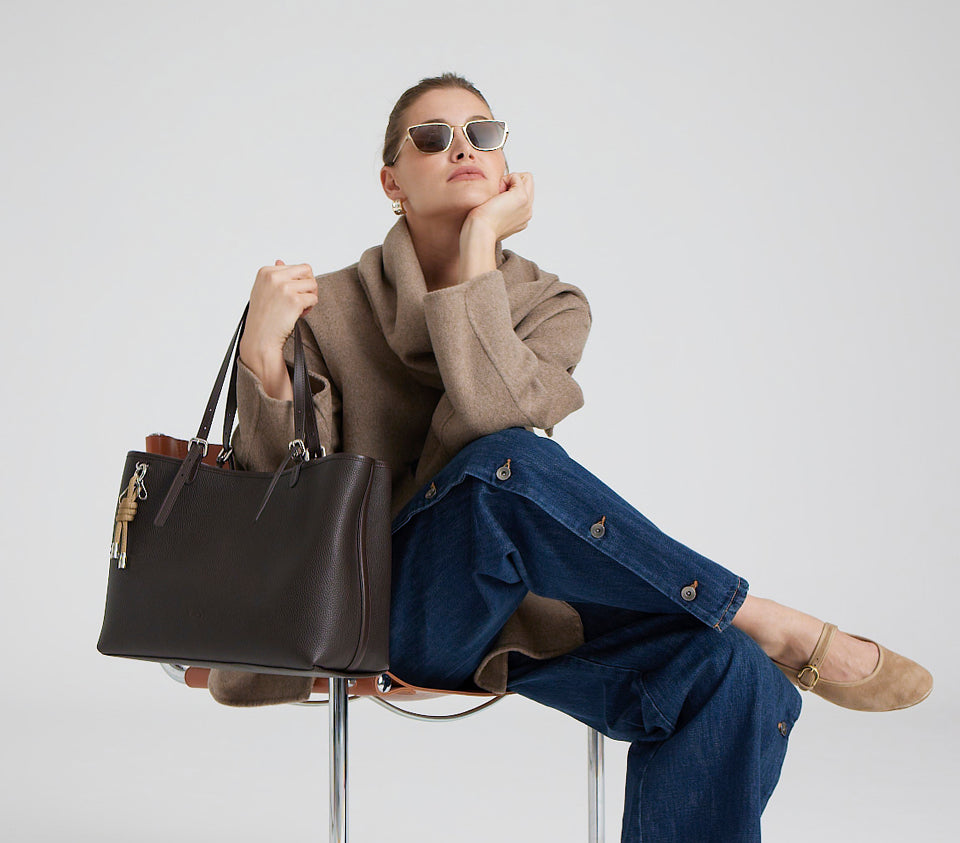 Ella Tote Dark Chocolate