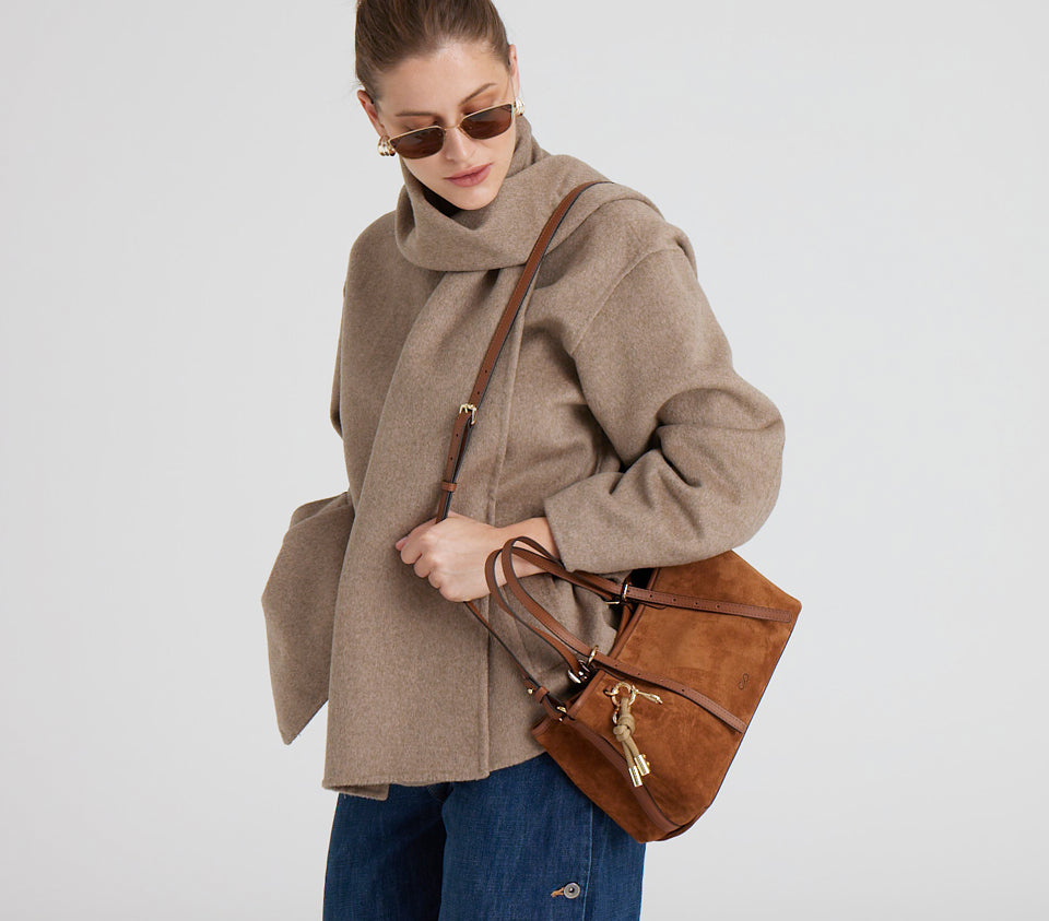 Eva Suede Caramel