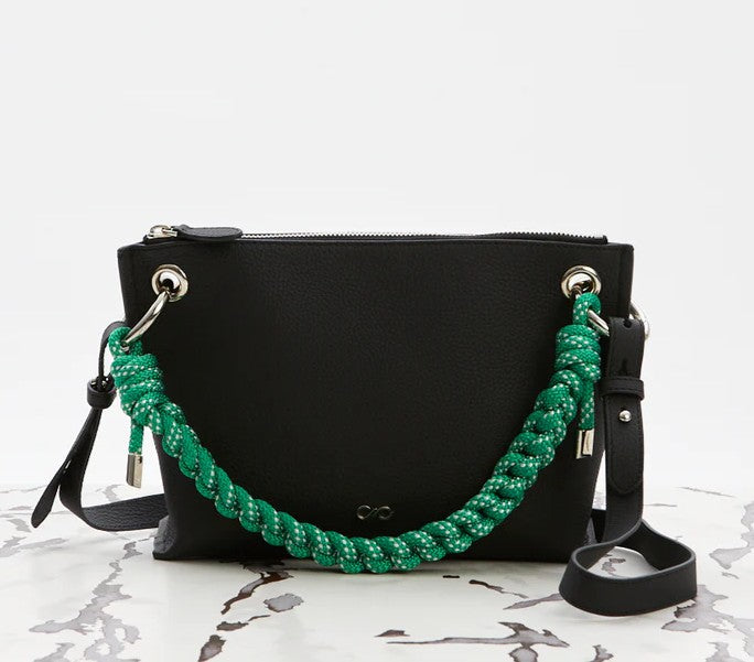Joy S Black Green Strap