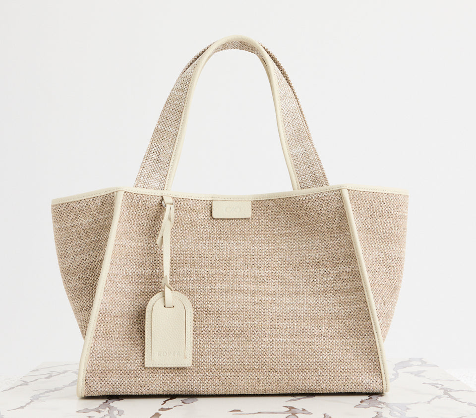 Holly Tote Straw Vanilla