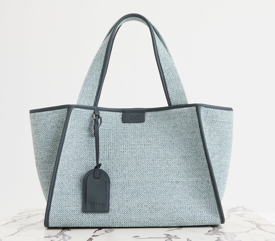 Holly Tote Straw Navy