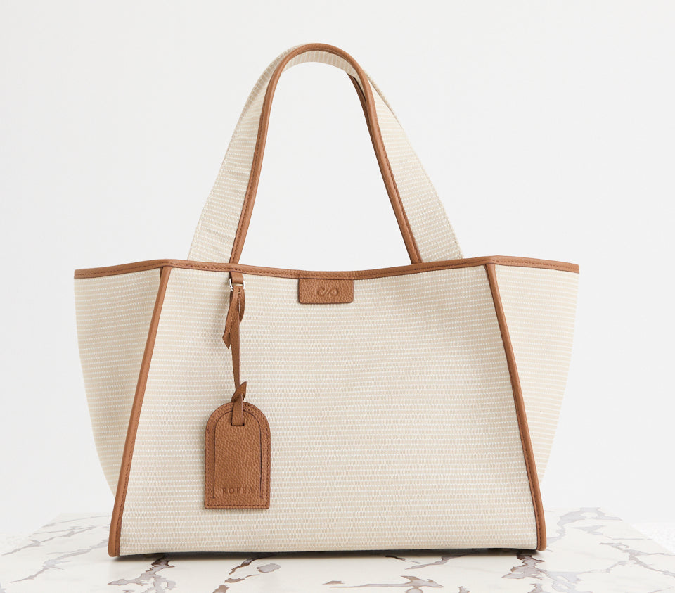 Holly Tote Canvas Caramel Latte