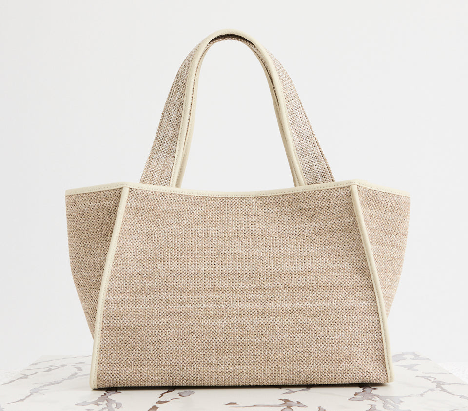 Holly Tote Straw Vanilla