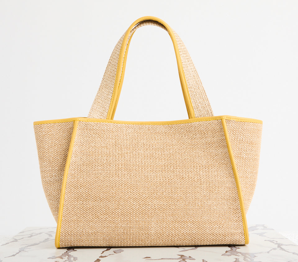 Holly Tote Straw Yellow