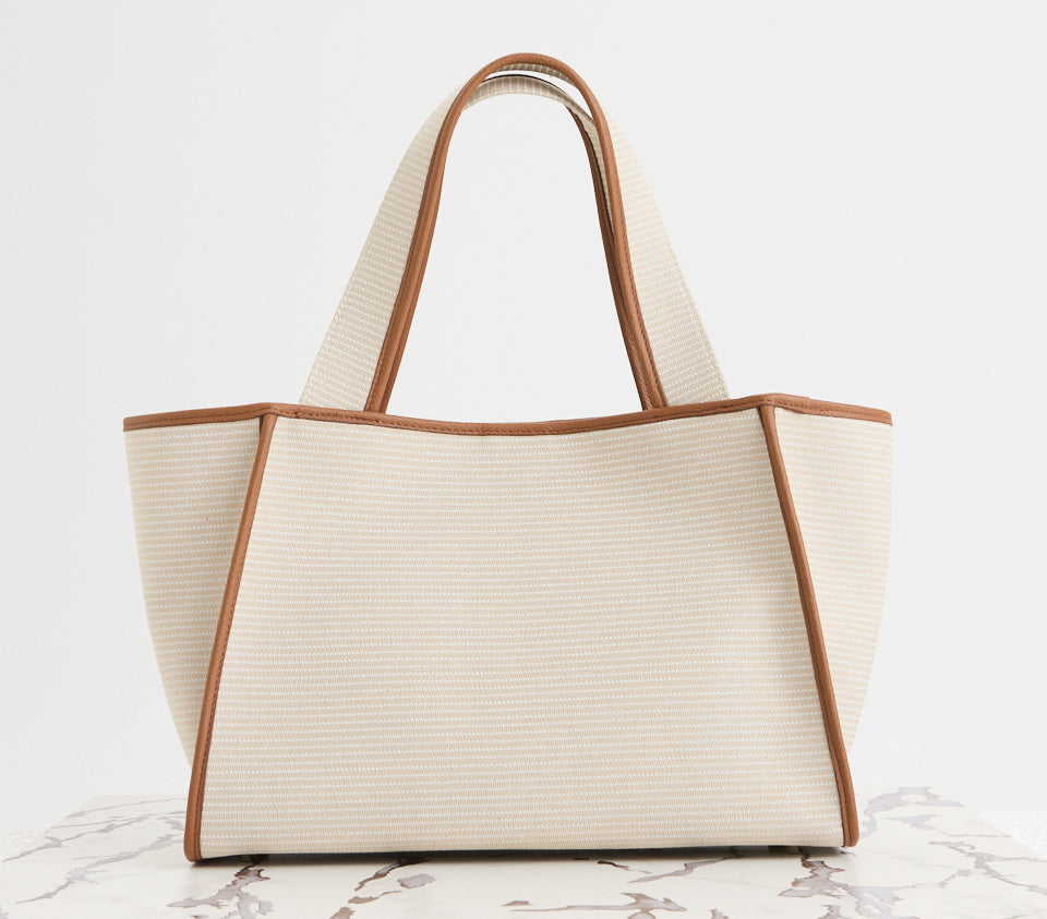 Holly Tote Canvas Caramel Latte