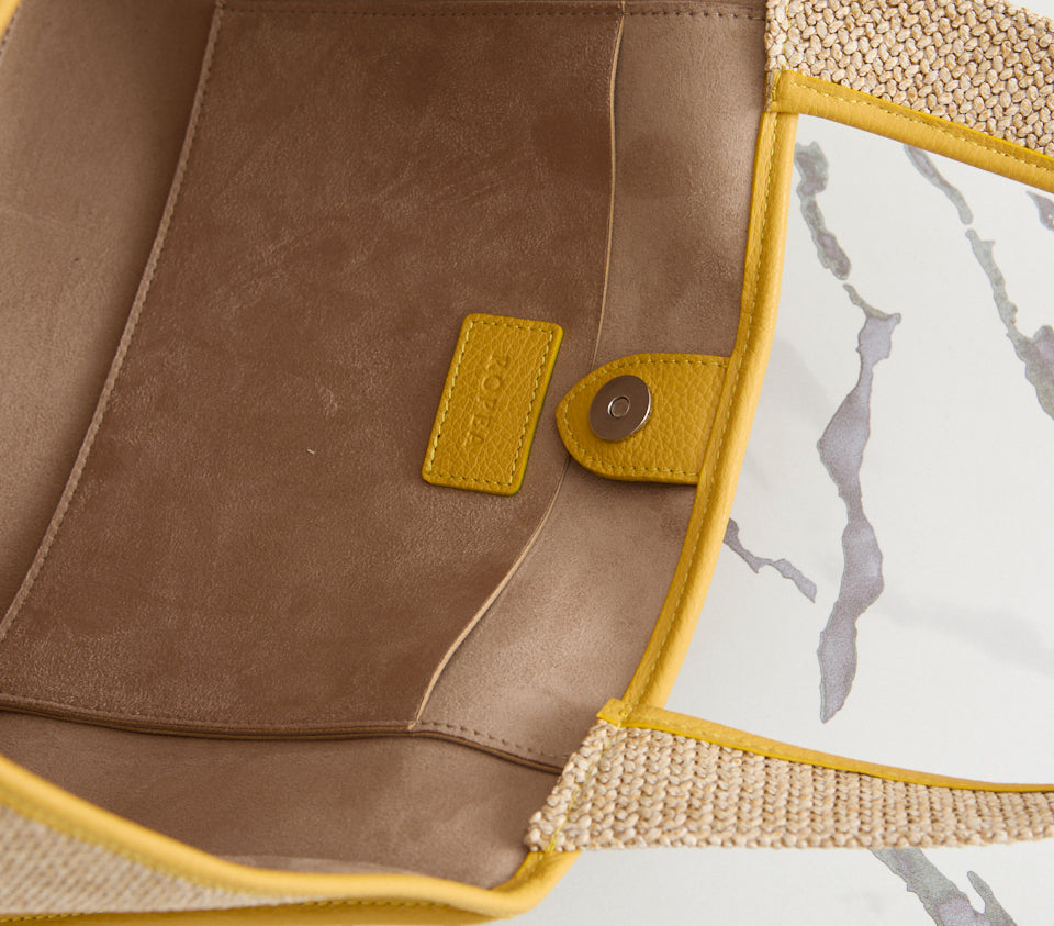 Holly Tote Straw Yellow