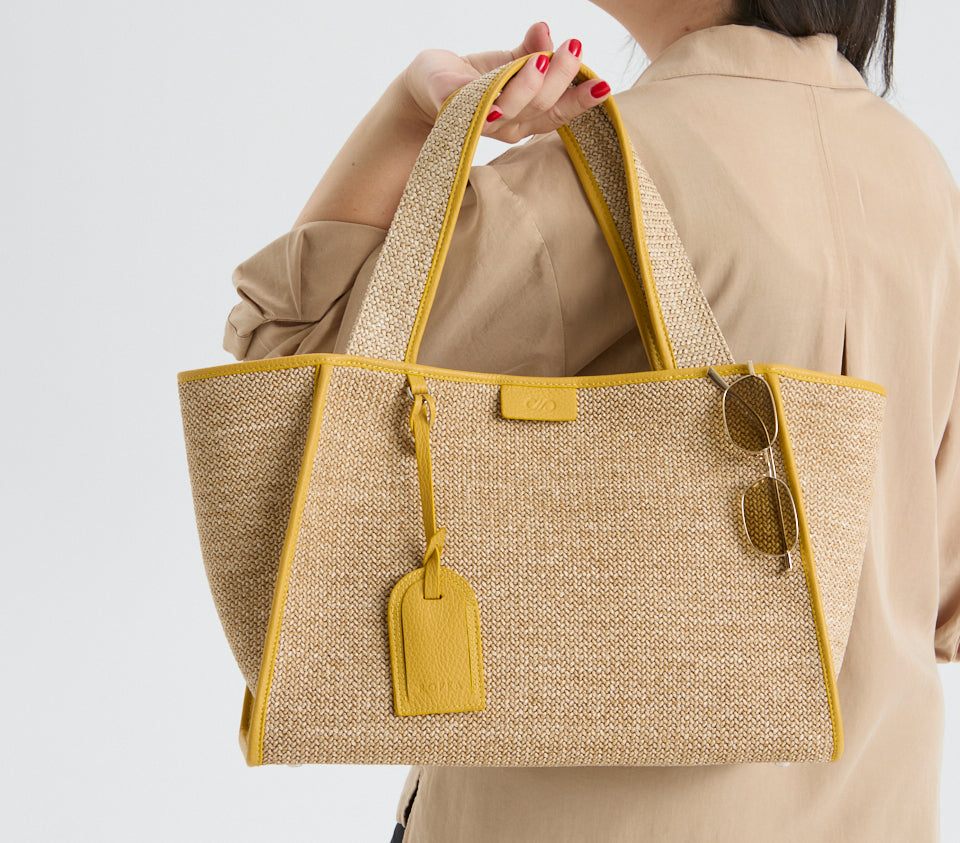 Holly Tote Straw Yellow